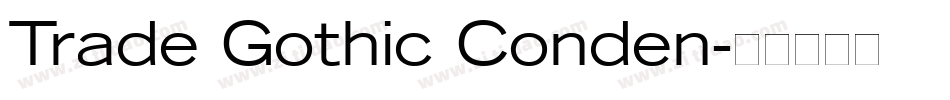 Trade Gothic Conden字体转换